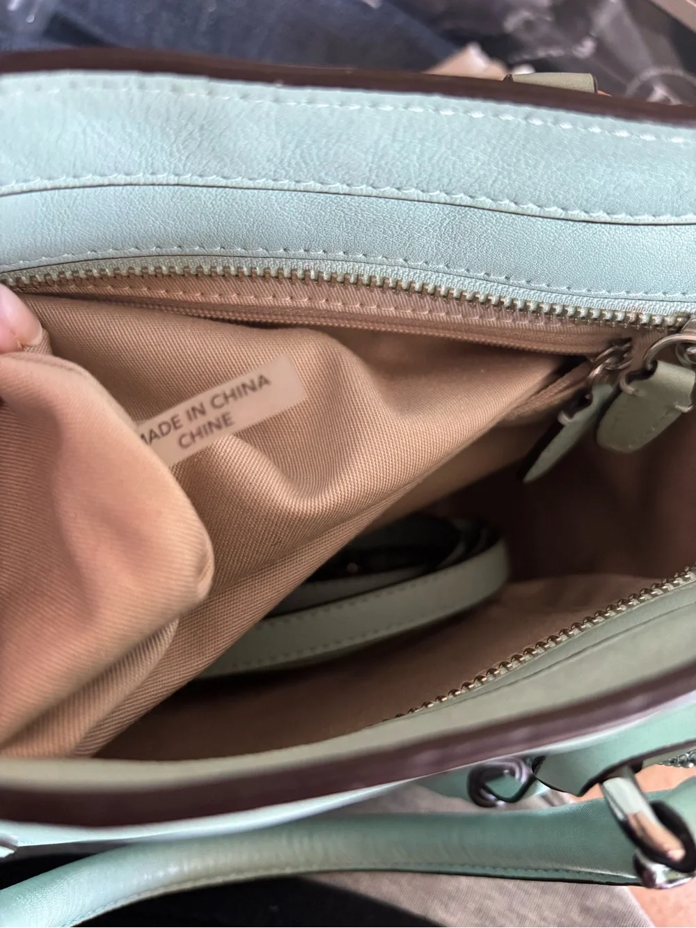 Coach Legacy Leather Mini Tanner (2012) 48894 in Mint/Pistachio w Crossbody EUC